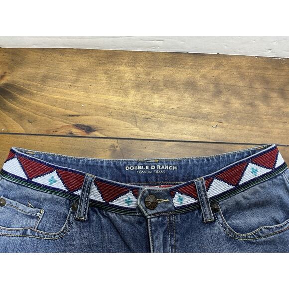 DOUBLE D RANCH Womens Size 11 Beaded Western Jeans ALTERED - Picture 4 of 12